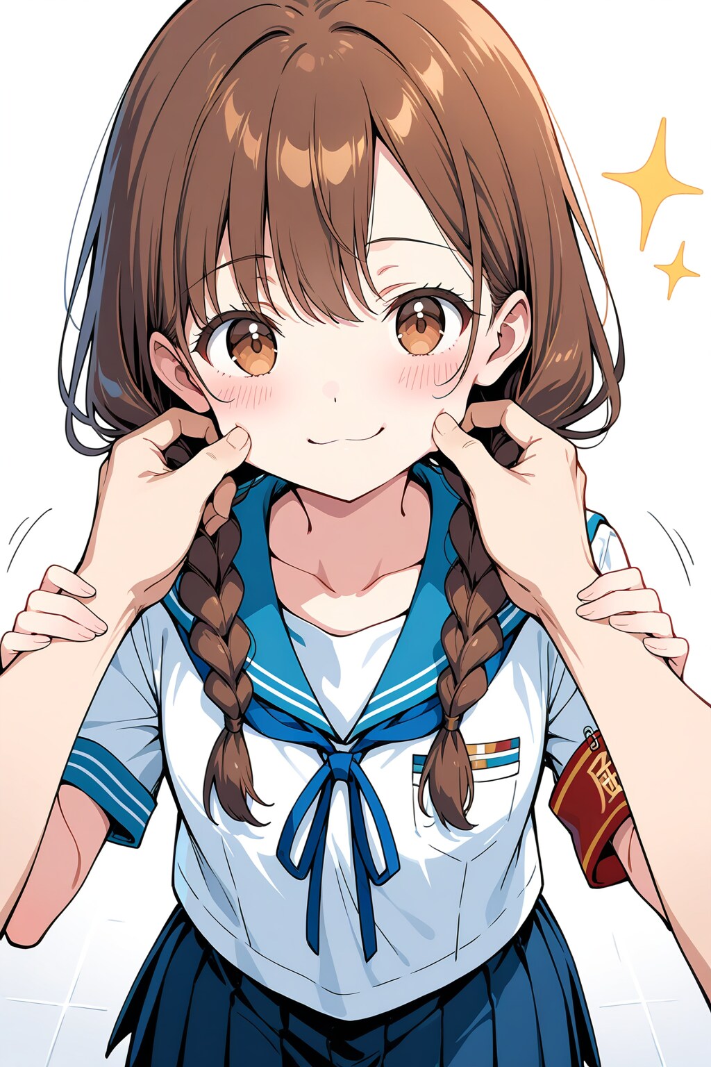 新ジャンル『誘導ほっぺつねり』 #キミ、つねる側だよね？ | の人気AIイラスト・グラビア