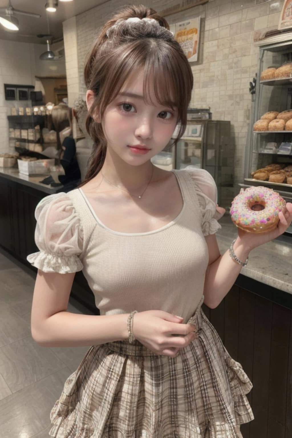 ドーナツ屋の看板娘