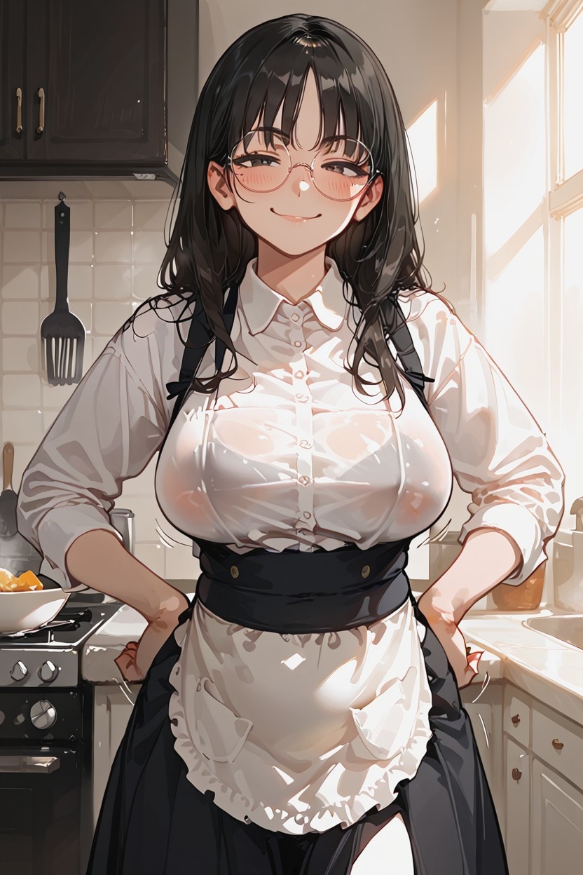 地味だと思っていた幼馴染いいんちょが彼女になった途端に大胆になるまでの100日間（20日目） | の人気AIイラスト・グラビア