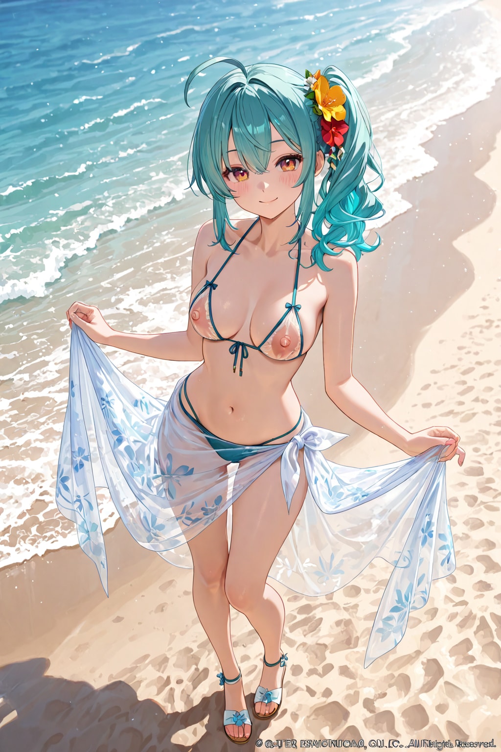 スケスケ水着