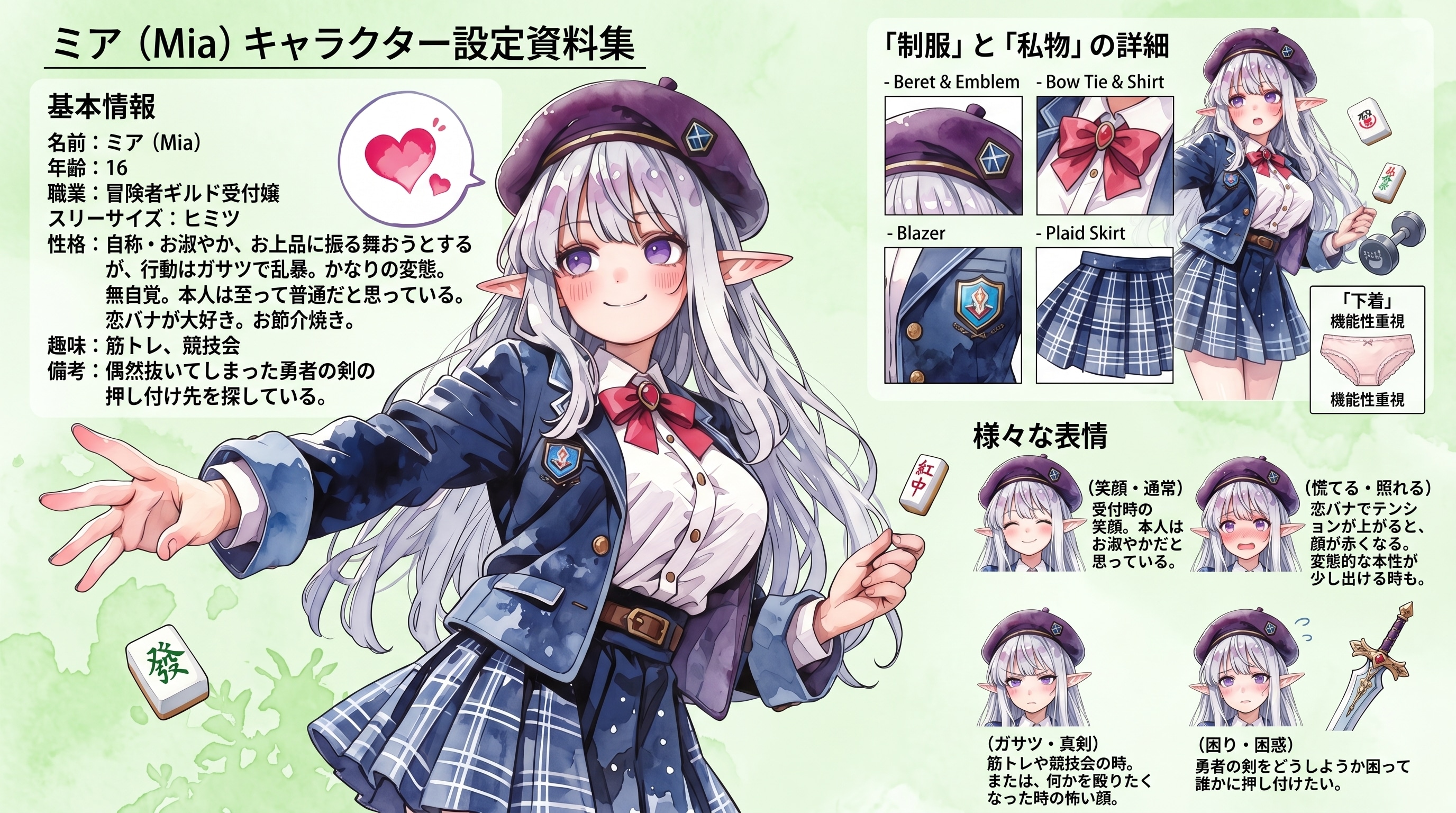 うちの子キャラシート | の人気AIイラスト・グラビア