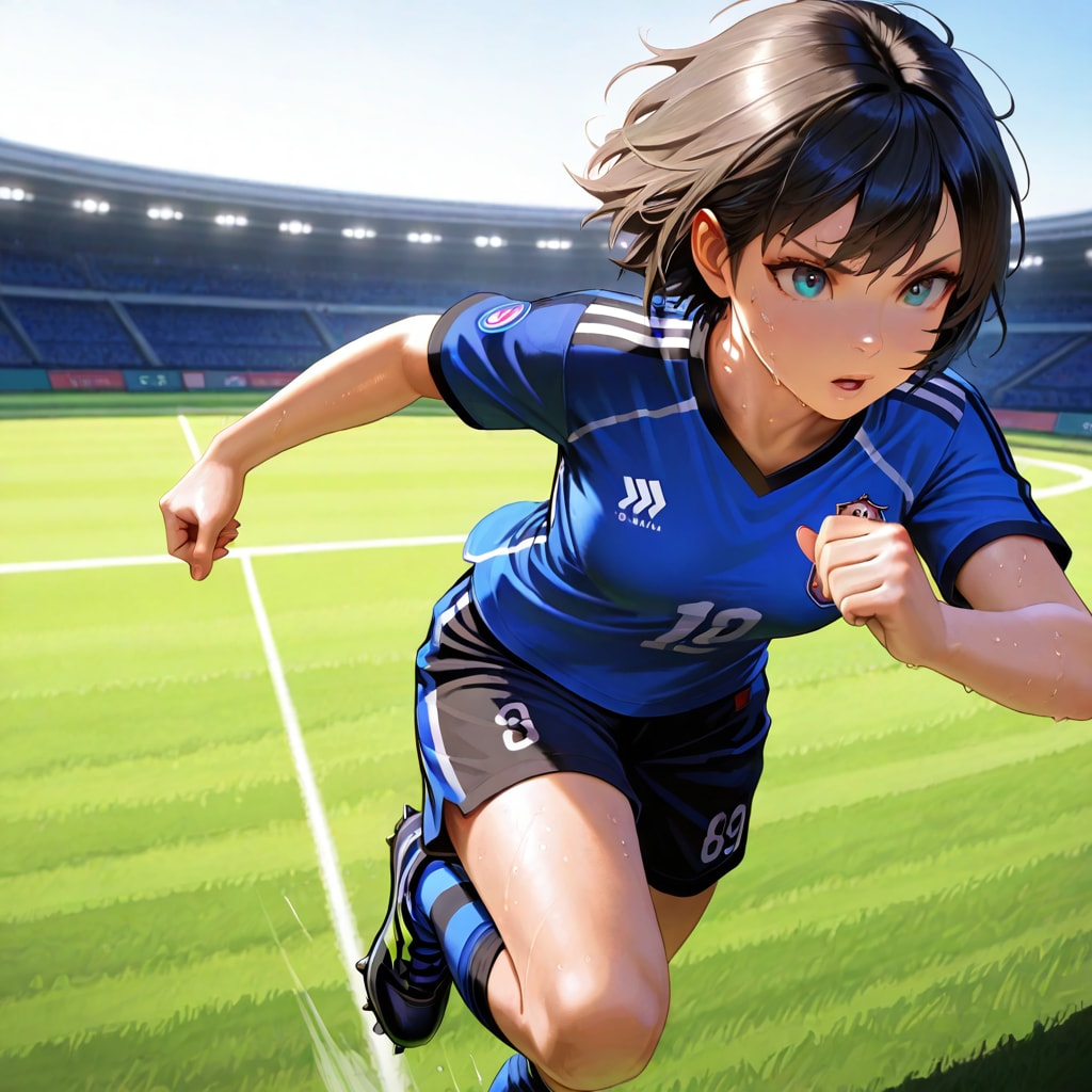 サッカー少女