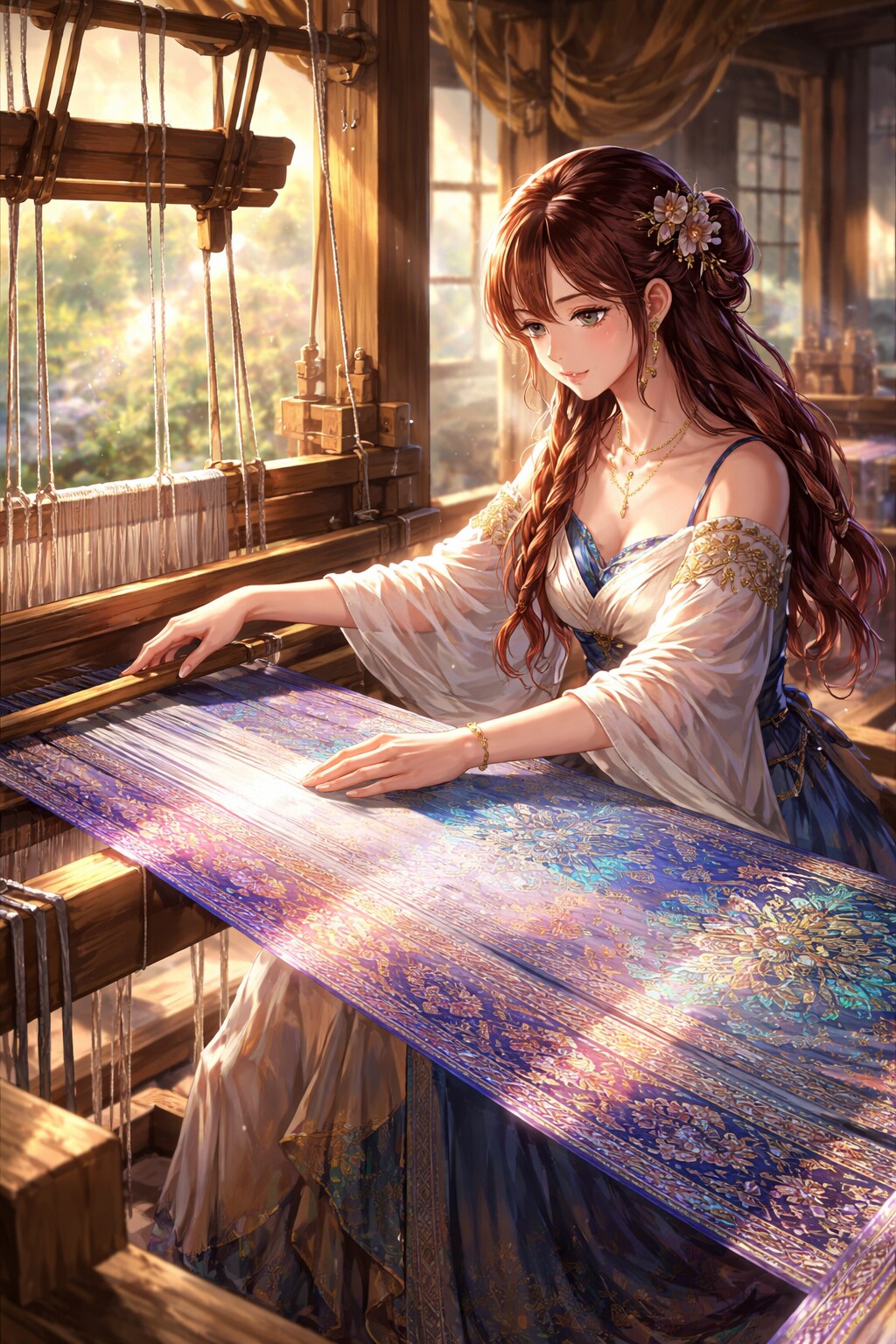 機織り | の人気AIイラスト・グラビア