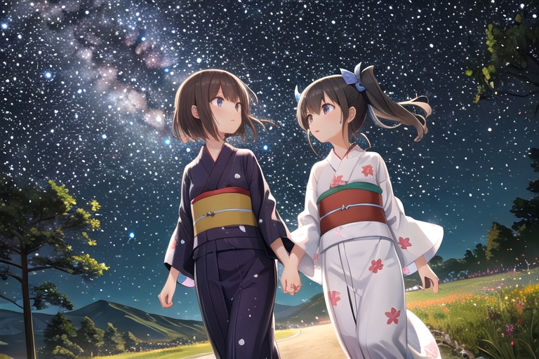 お手てつないで夜道を行けば | の人気AIイラスト・グラビア