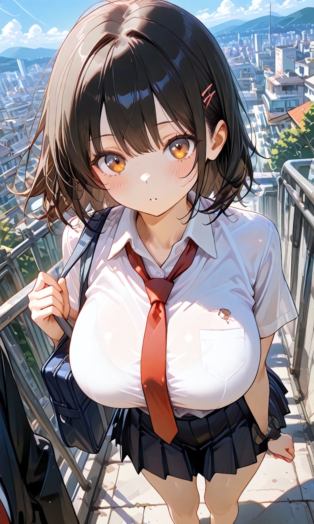 街が見える丘で