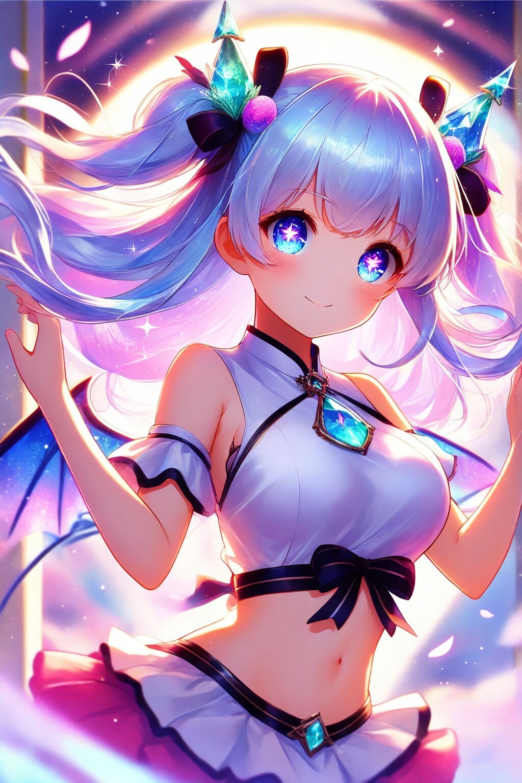 銀髪の美少女