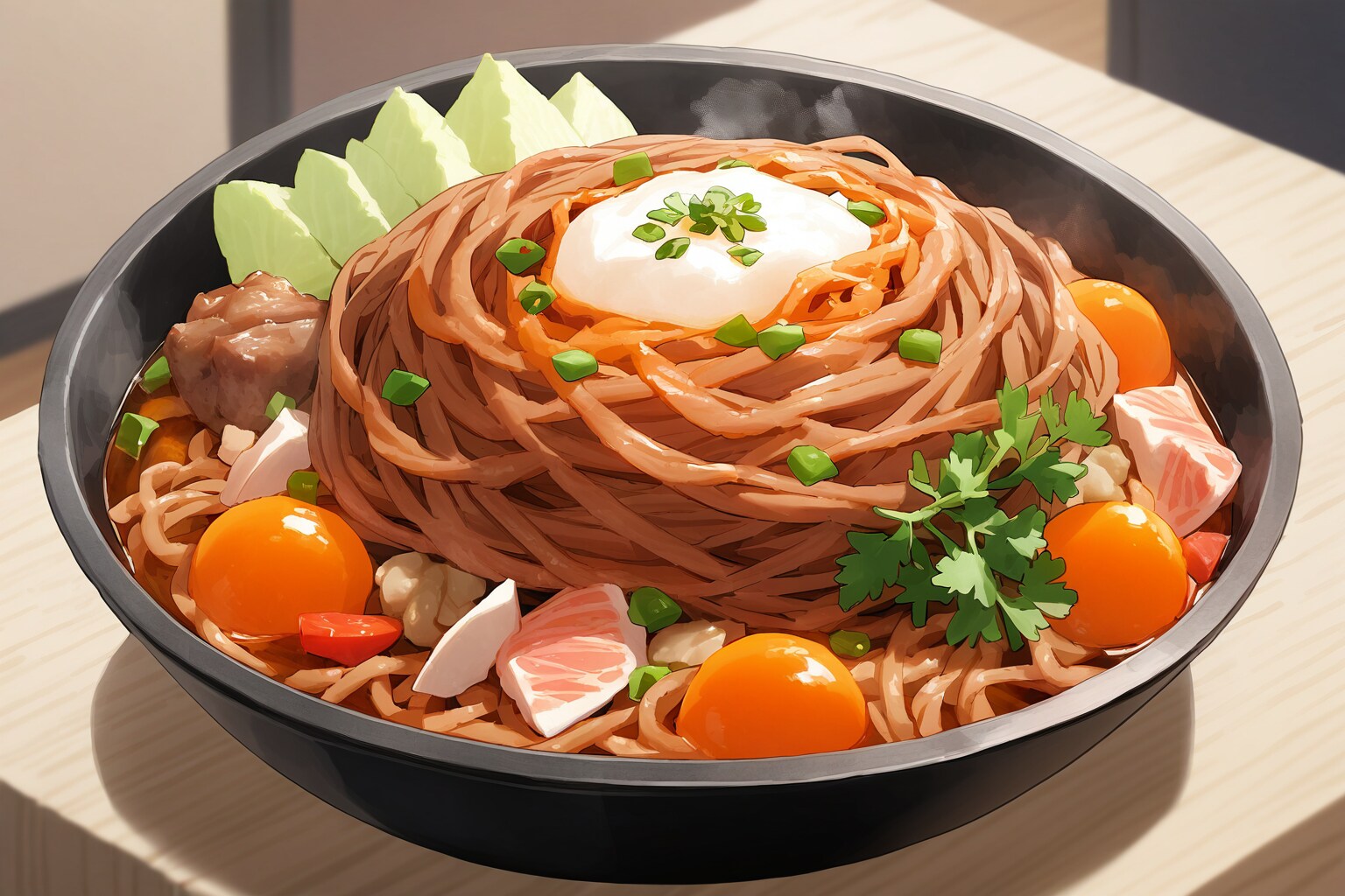 MIRAGE焼きそば三人前お持ちしました～