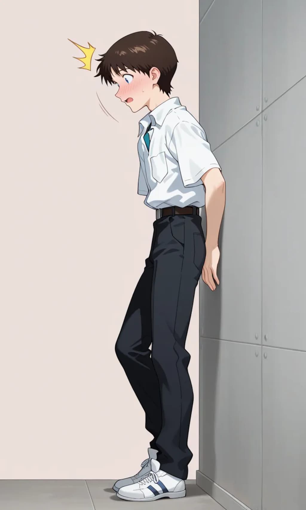 綾波さん着替え中(シンジ君透視)