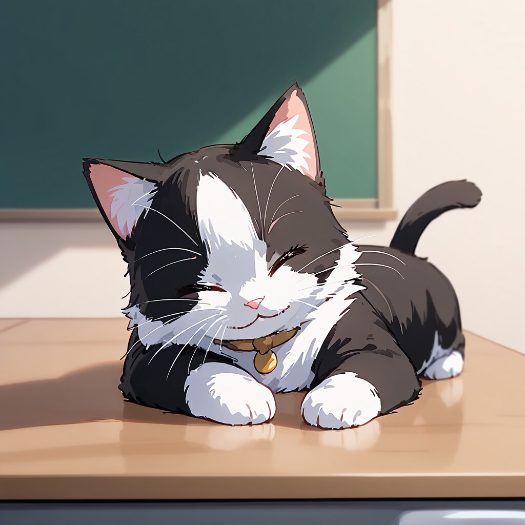 猫学校でお休み中💤