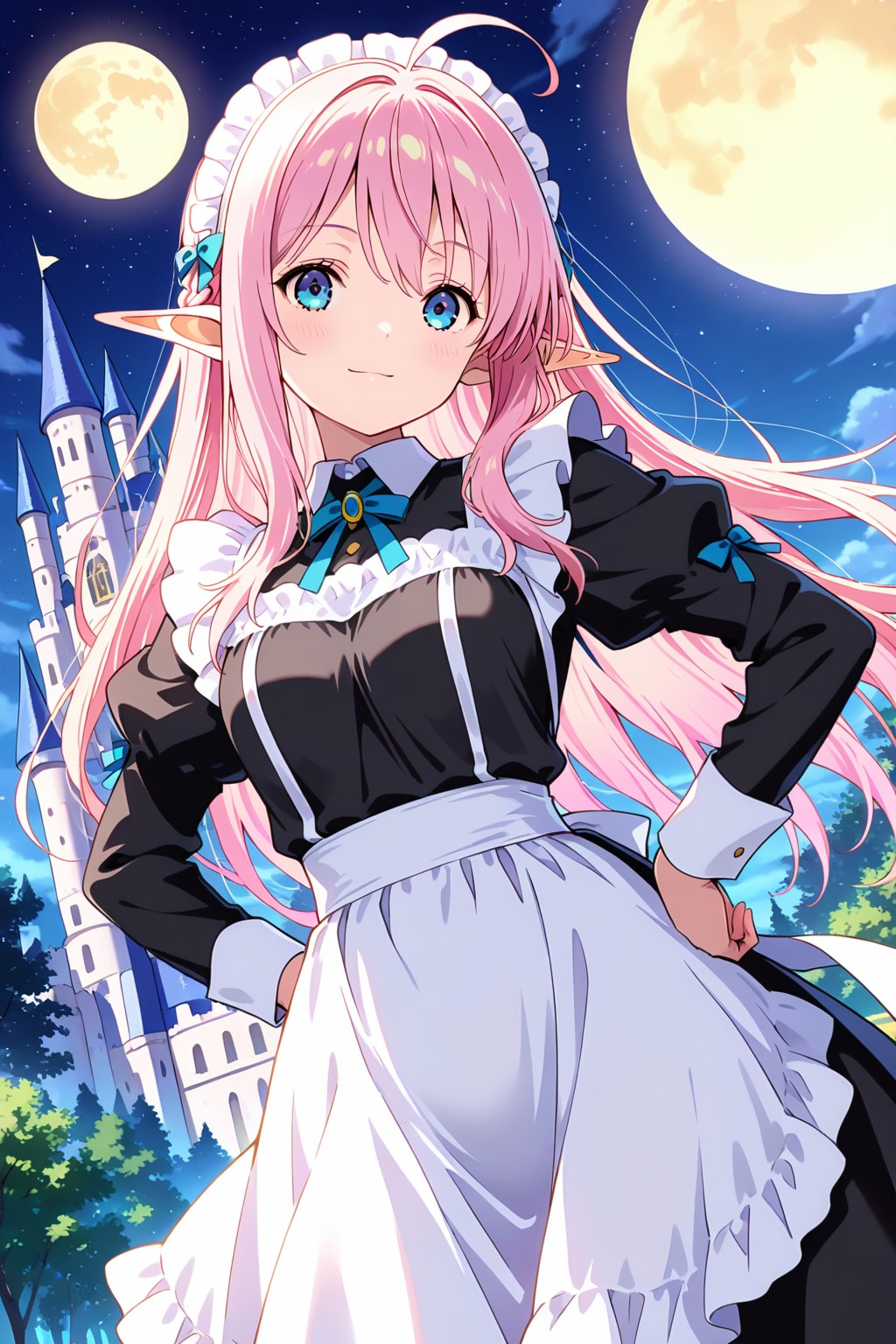 勤続２００年メイドELF | の人気AIイラスト・グラビア