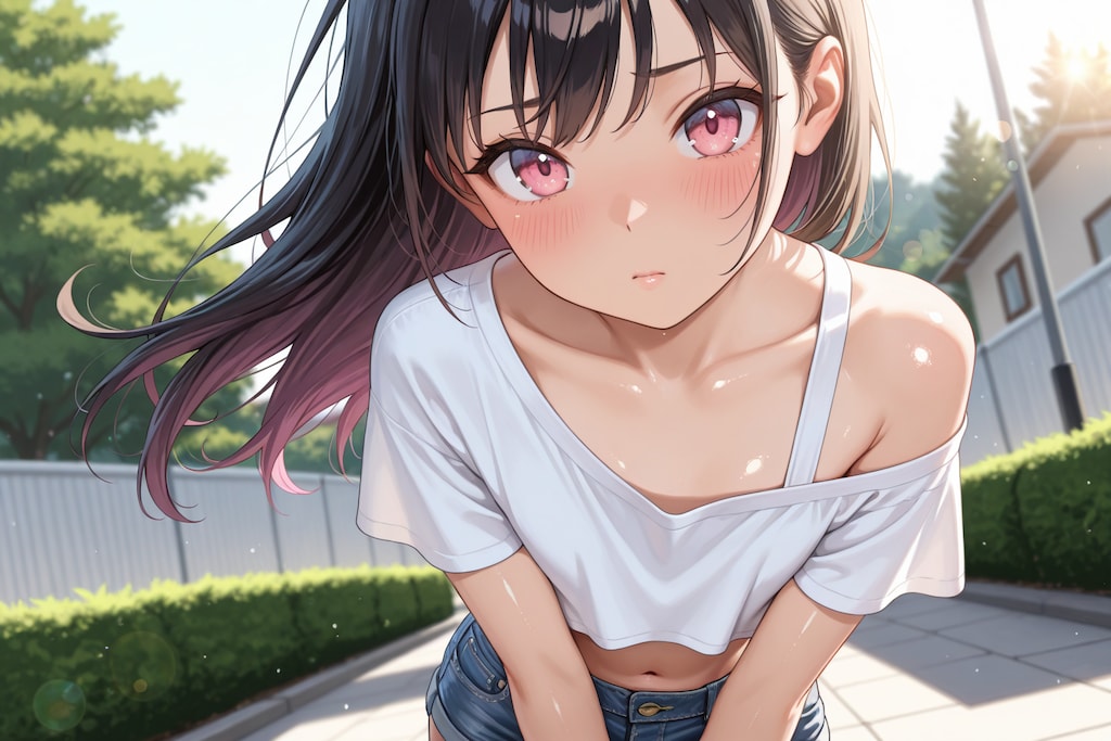 【本日の板野ちゃん】「よーし、向こうまで先に着いた方が勝ちっ！」