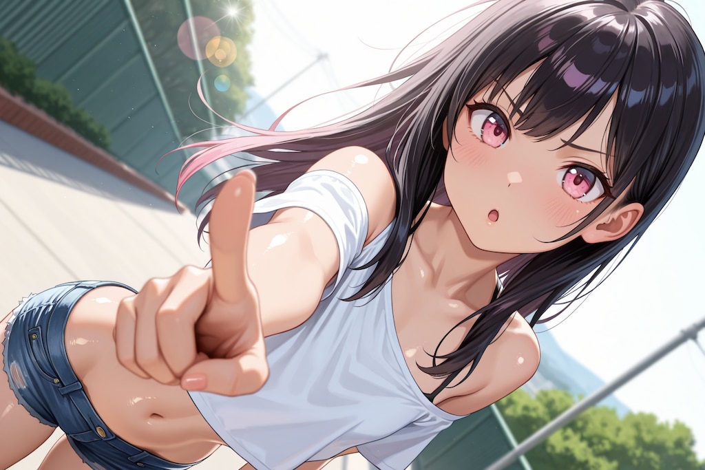 【本日の板野ちゃん】「よーし、向こうまで先に着いた方が勝ちっ！」