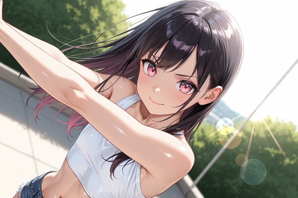【本日の板野ちゃん】「よーし、向こうまで先に着いた方が勝ちっ！」