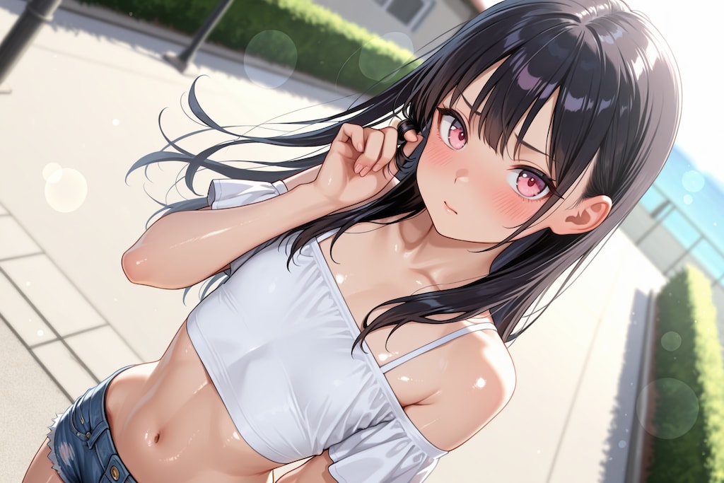 【本日の板野ちゃん】「よーし、向こうまで先に着いた方が勝ちっ！」