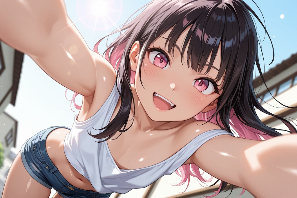 【本日の板野ちゃん】「よーし、向こうまで先に着いた方が勝ちっ！」