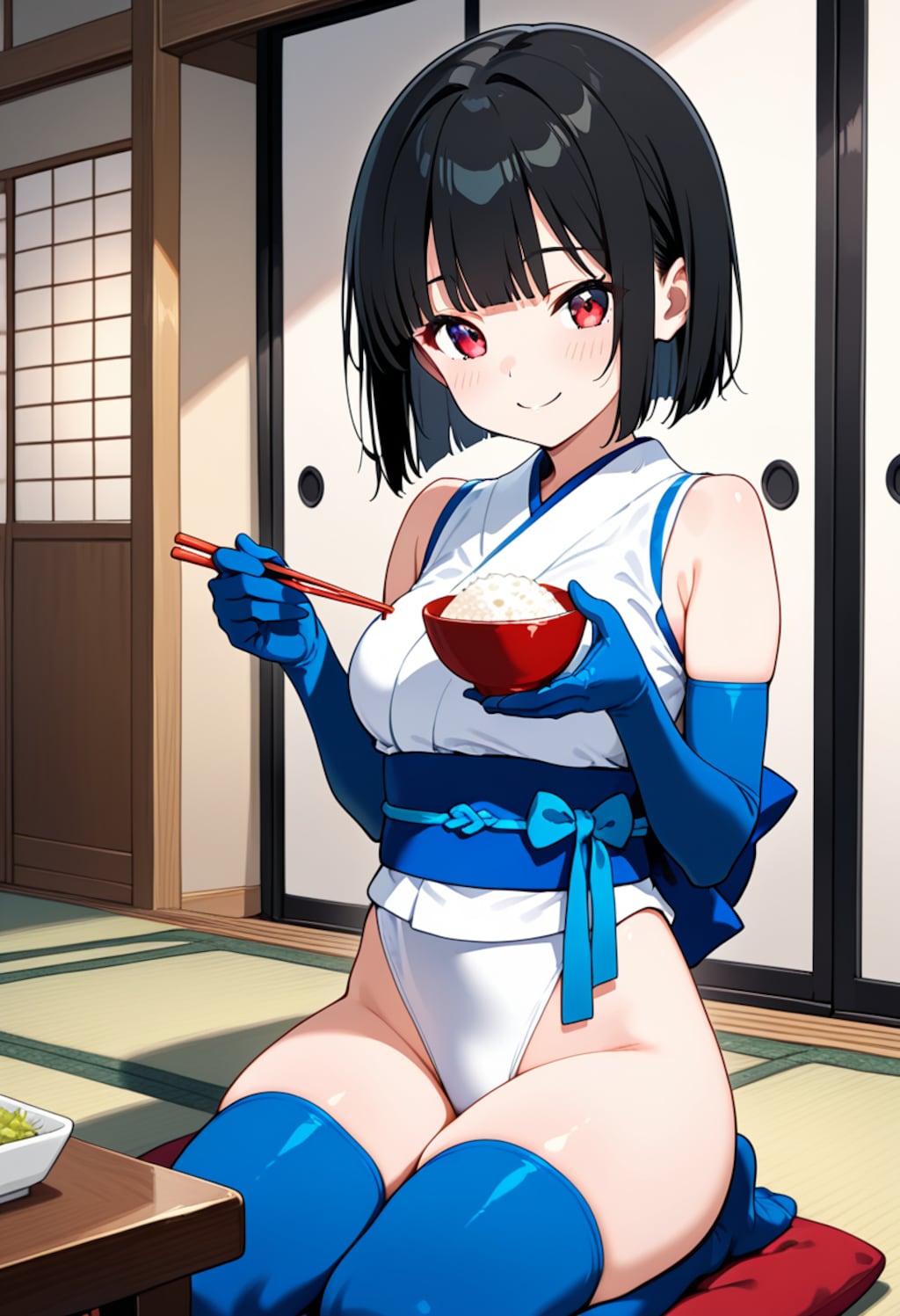 ご飯の時間な咲成奈那妃