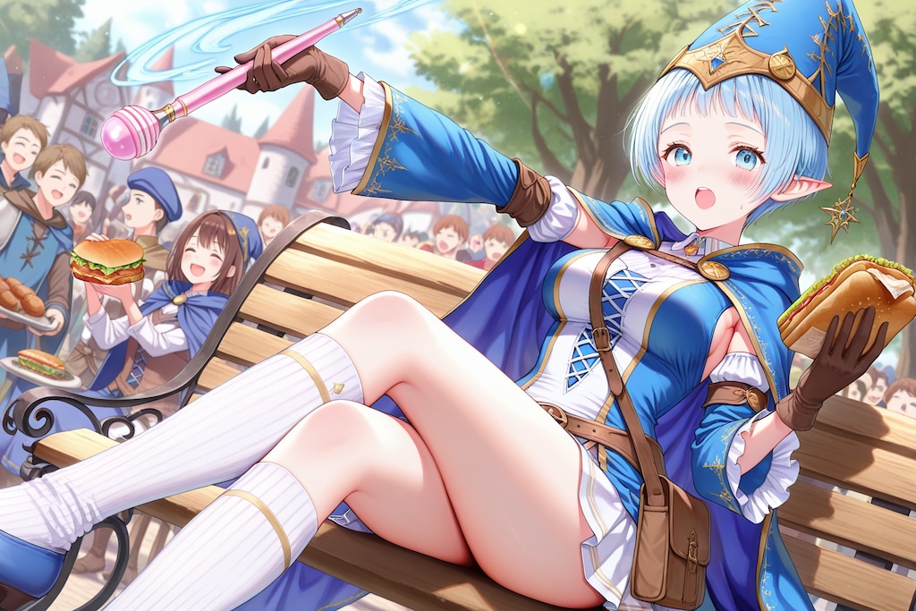 ひなたぼっこでサンドイッチ