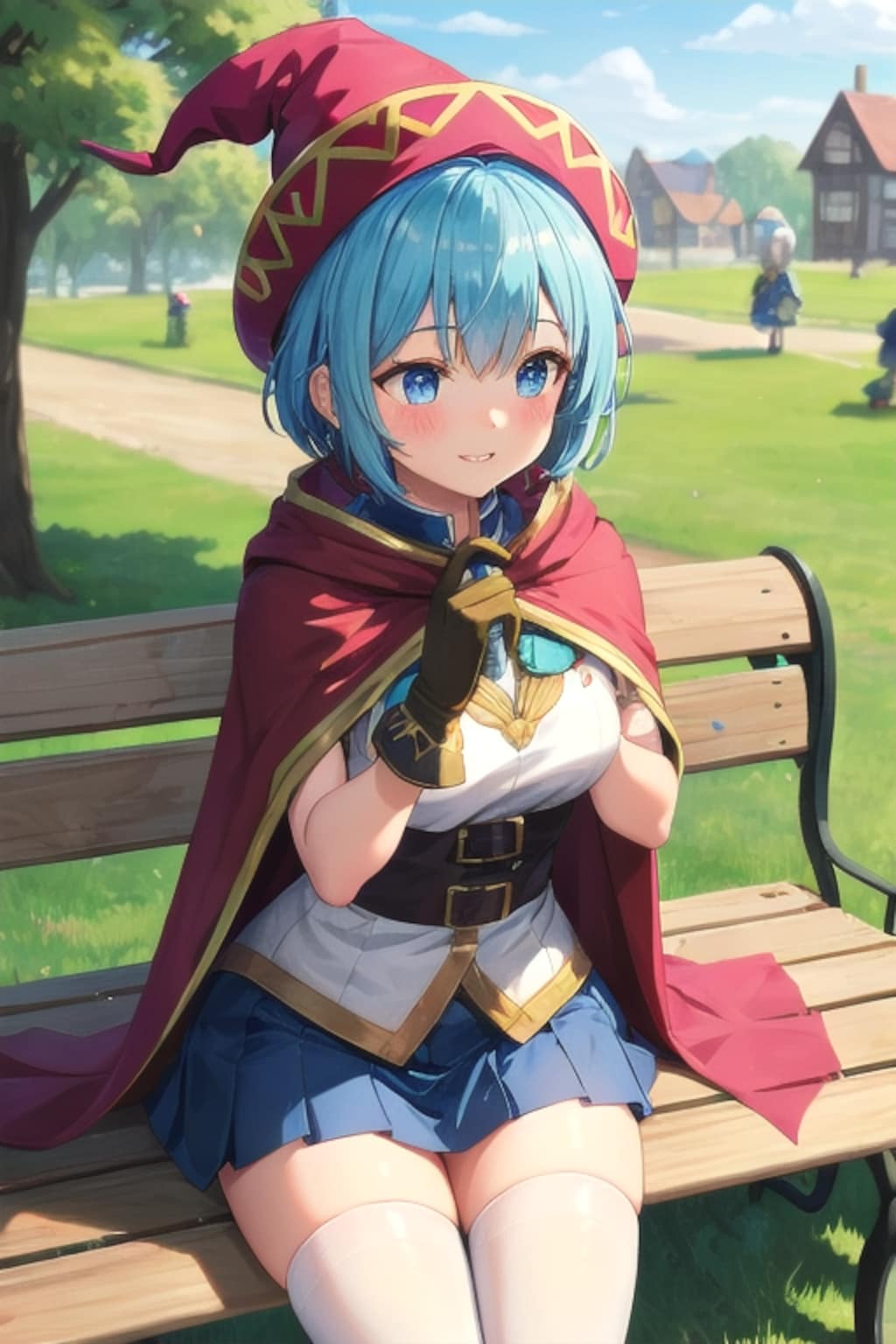 ひなたぼっこでサンドイッチ