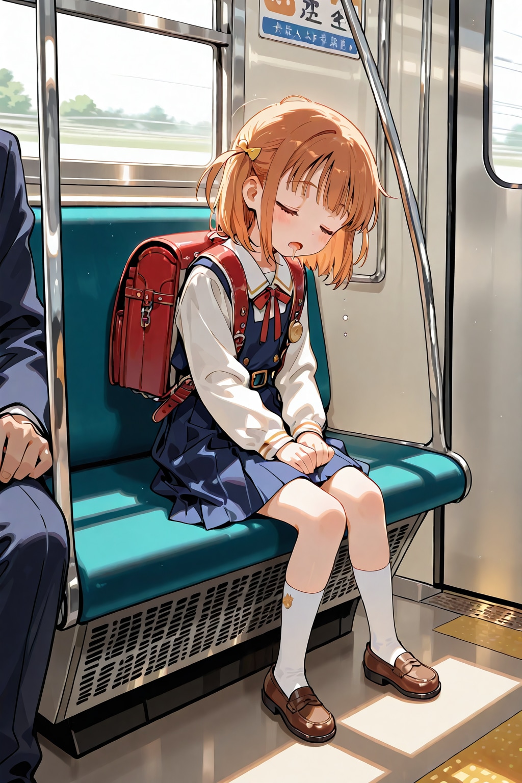 いつもの通学風景