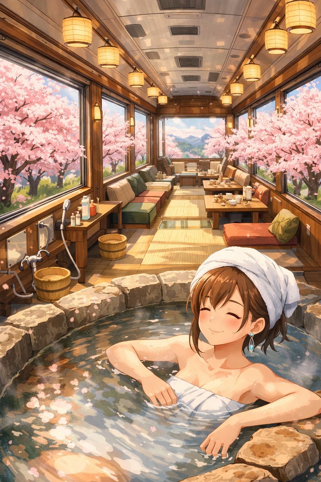 銭湯（先頭）列車 | の人気AIイラスト・グラビア