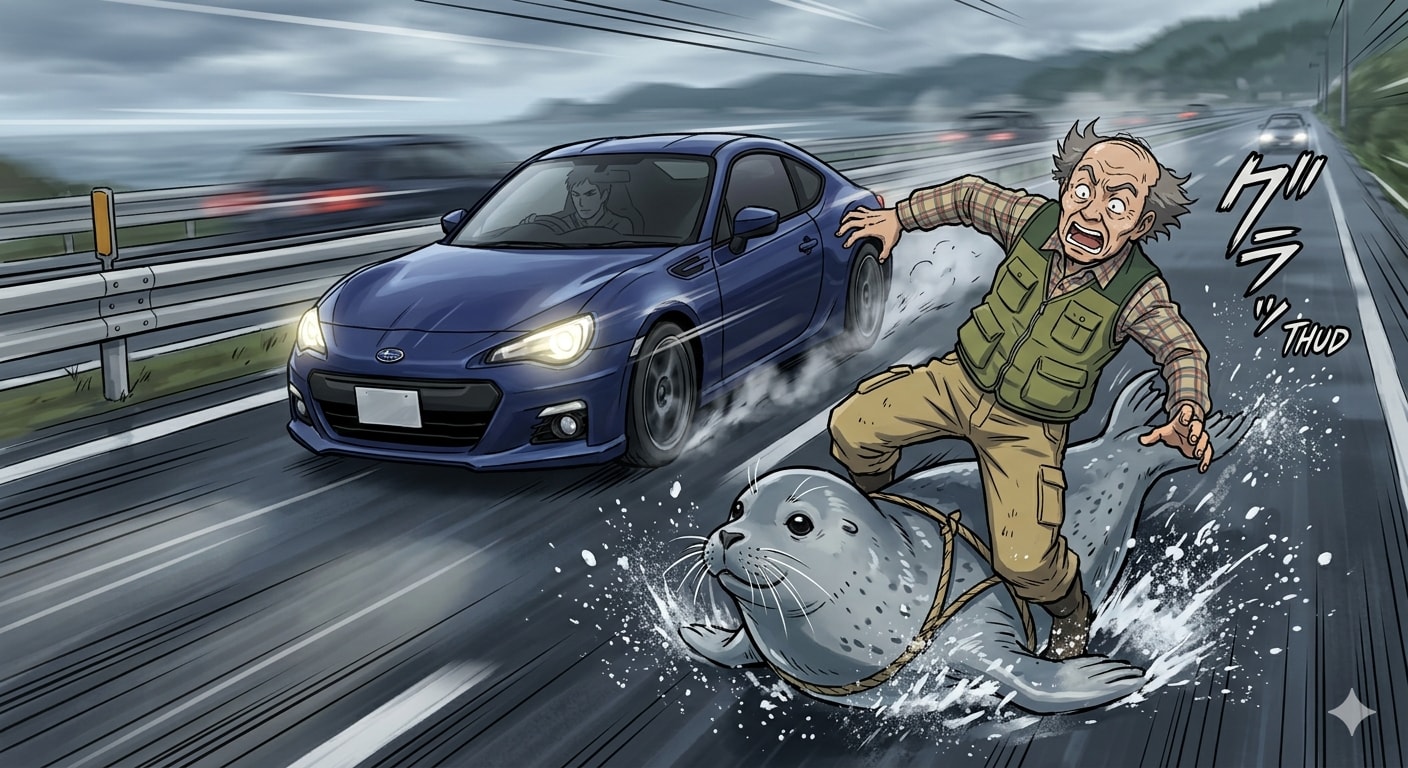 変なおじさんとアザラシ | の人気AIイラスト・グラビア