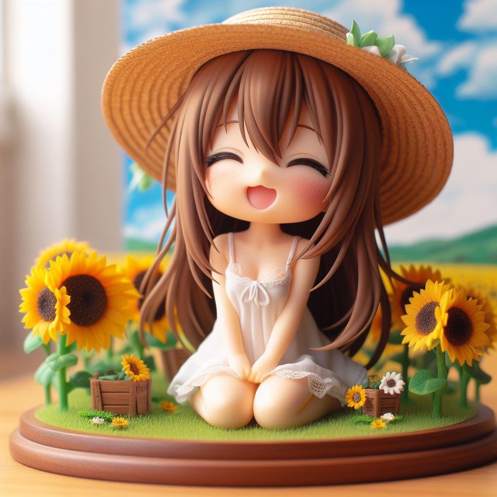 姫真葵のフィギュアも作ってみた。
