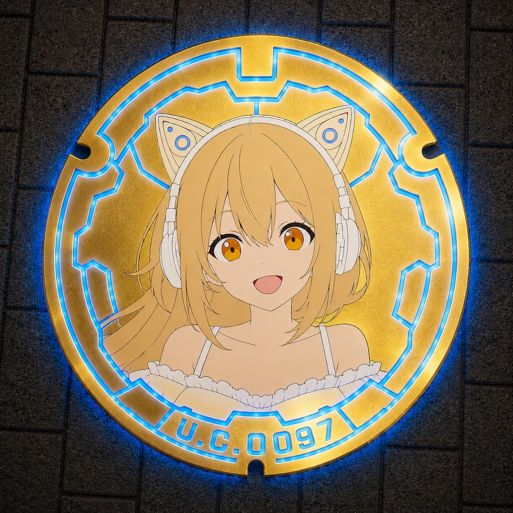 光るマンホール