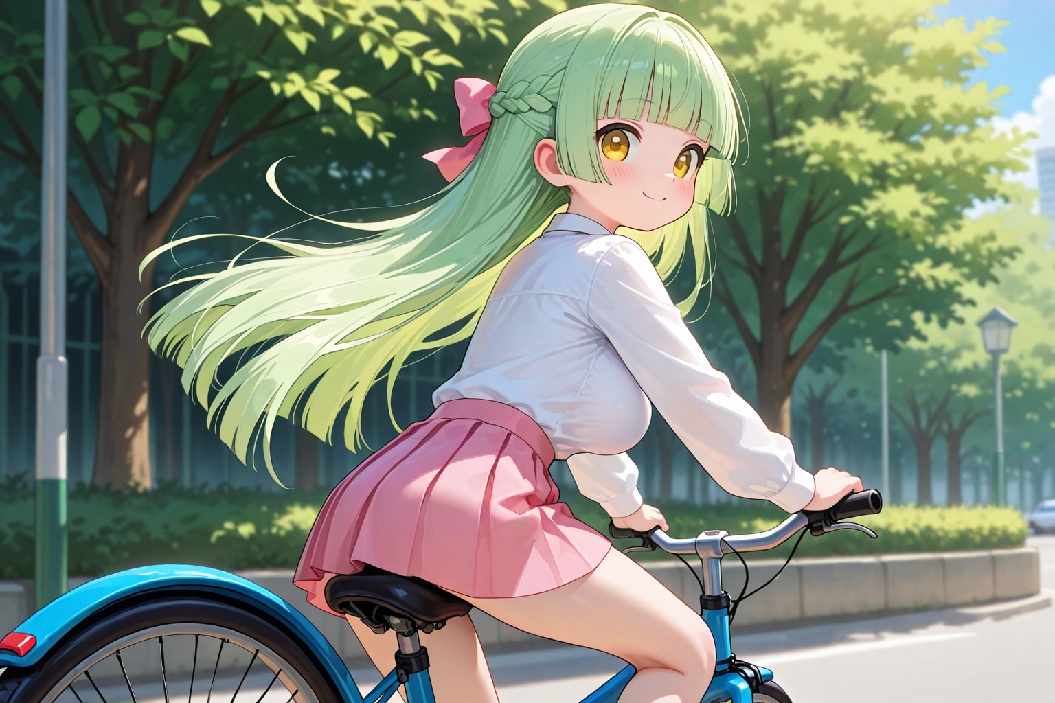 自転車 | の人気AIイラスト・グラビア
