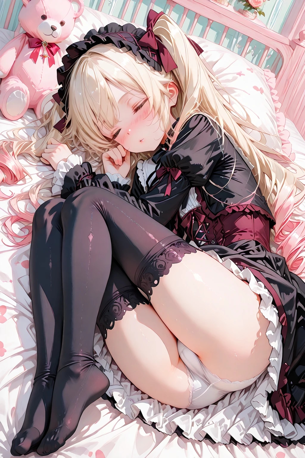 お嬢様、風邪を引いてしまわれますよ💦（白）