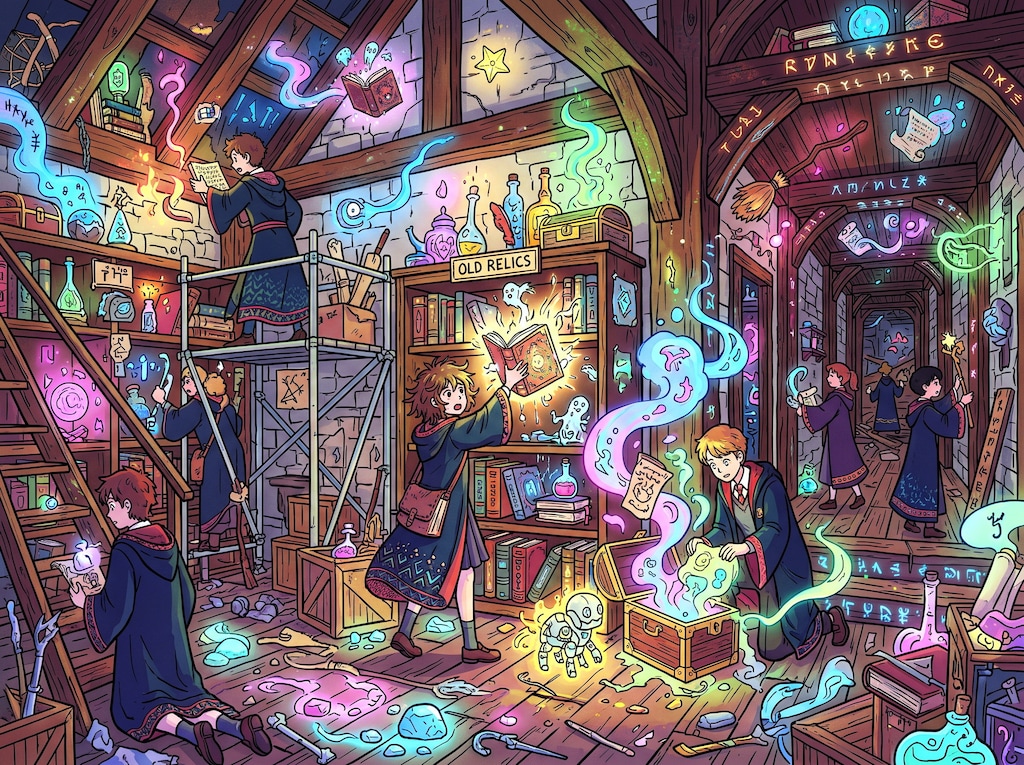 魔法大学学生寮大掃除