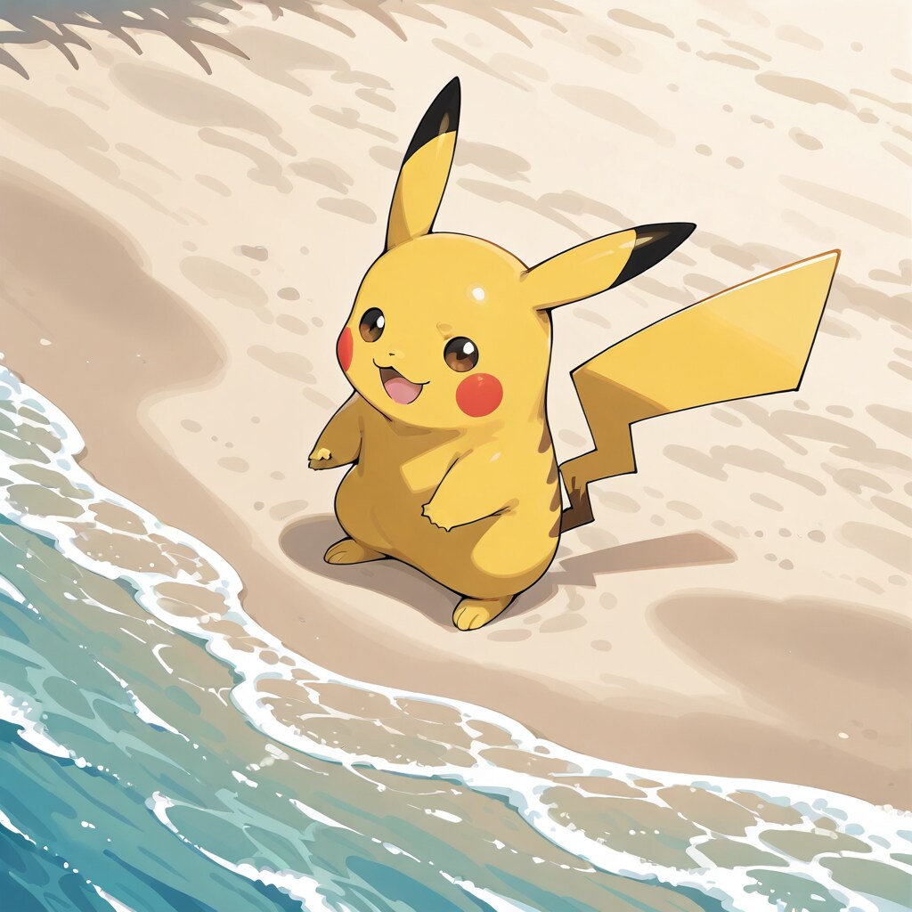 ポケモン30周年だからピカチュウを生成してもらったらなんか企んでそうな顔してて草