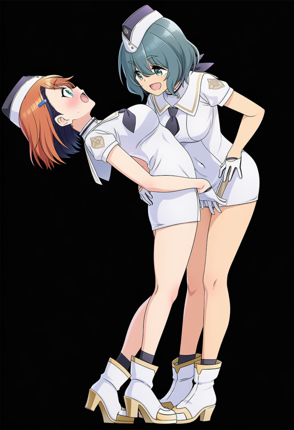 ブルアカオペレーター服　後ろ反り11