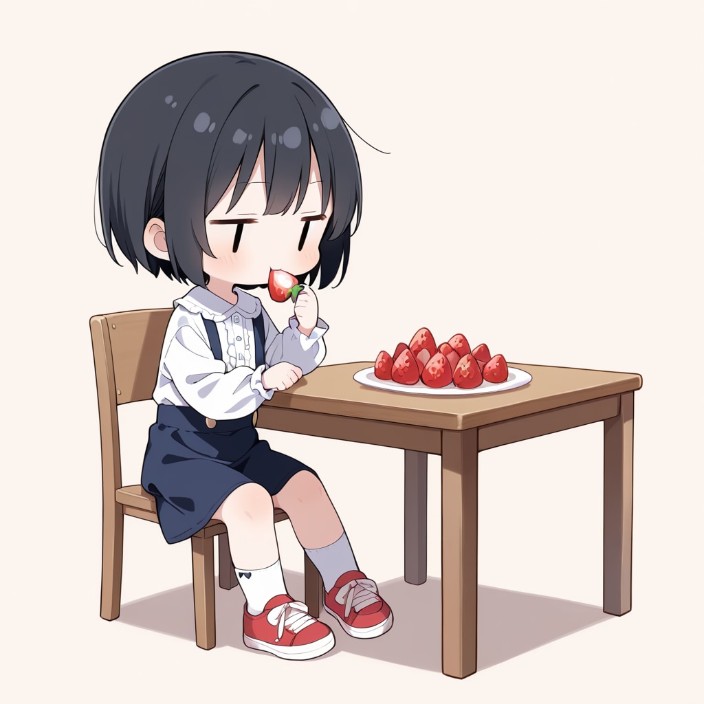 イチゴも食べる