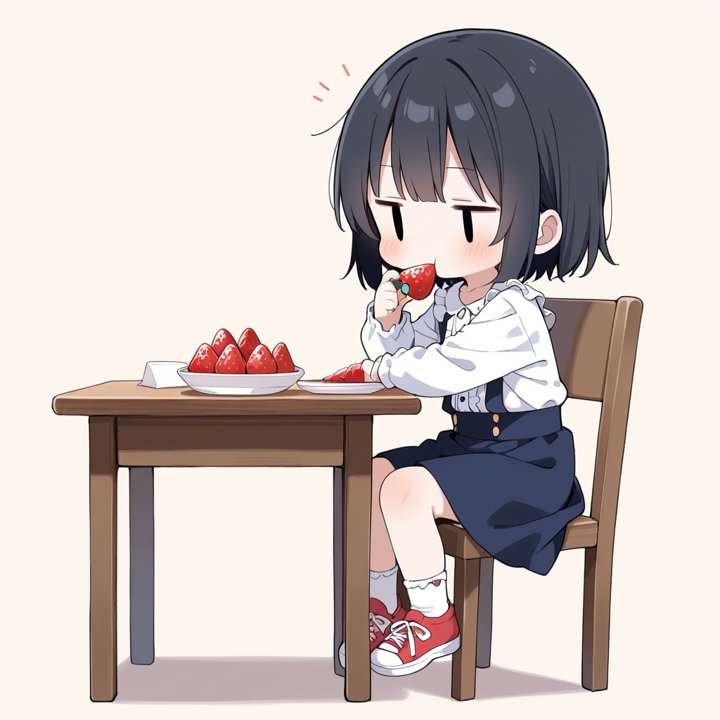 イチゴも食べる