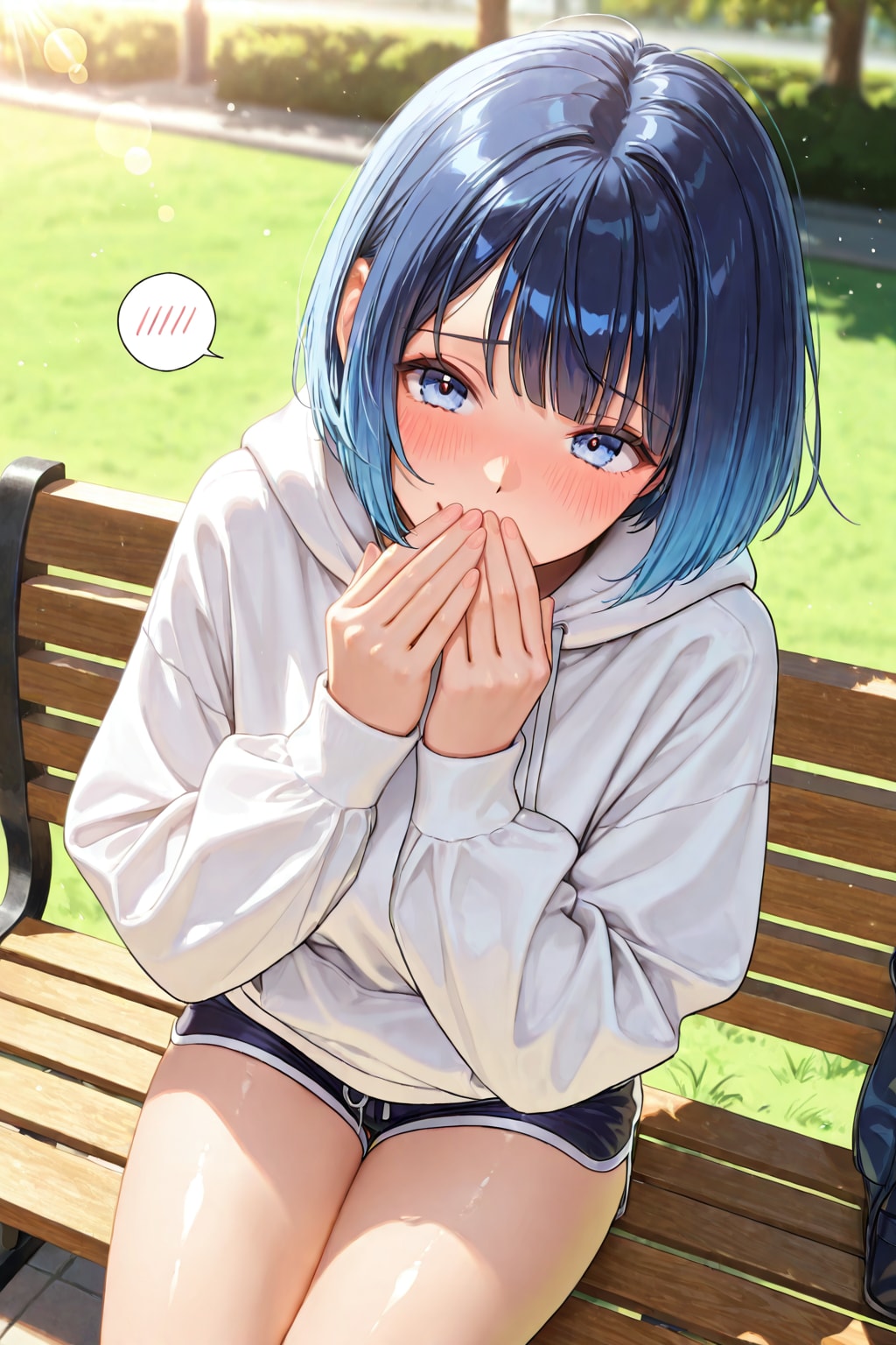 恥ずかしそうに微笑むWAVEちゃん | の人気AIイラスト・グラビア