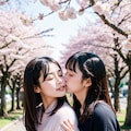 桜通りで百合キス2 4枚目