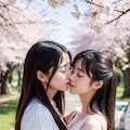 桜通りで百合キス2 3枚目