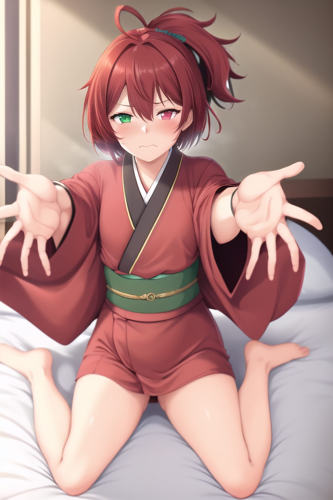 「着てやったぞ…早くしろ」