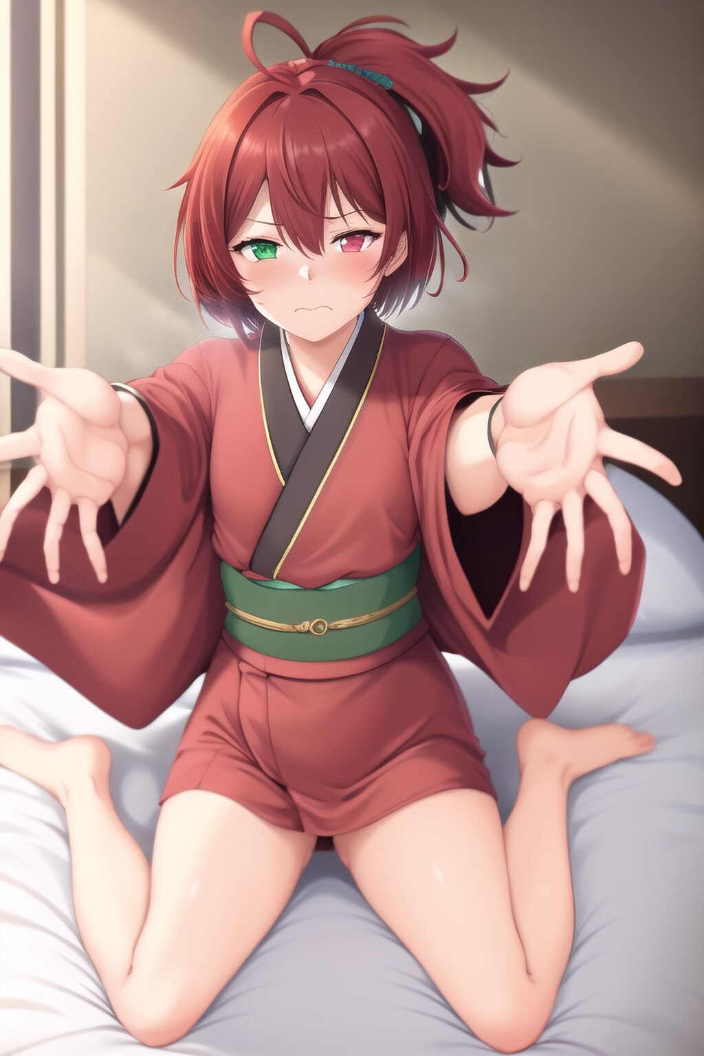 「着てやったぞ…早くしろ」