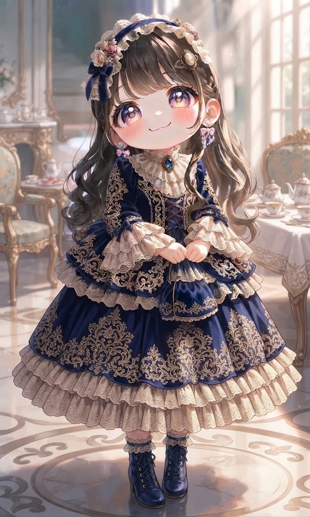 今日😭クラロリ衣装～ロリロリ蒼穹の貴婦人～