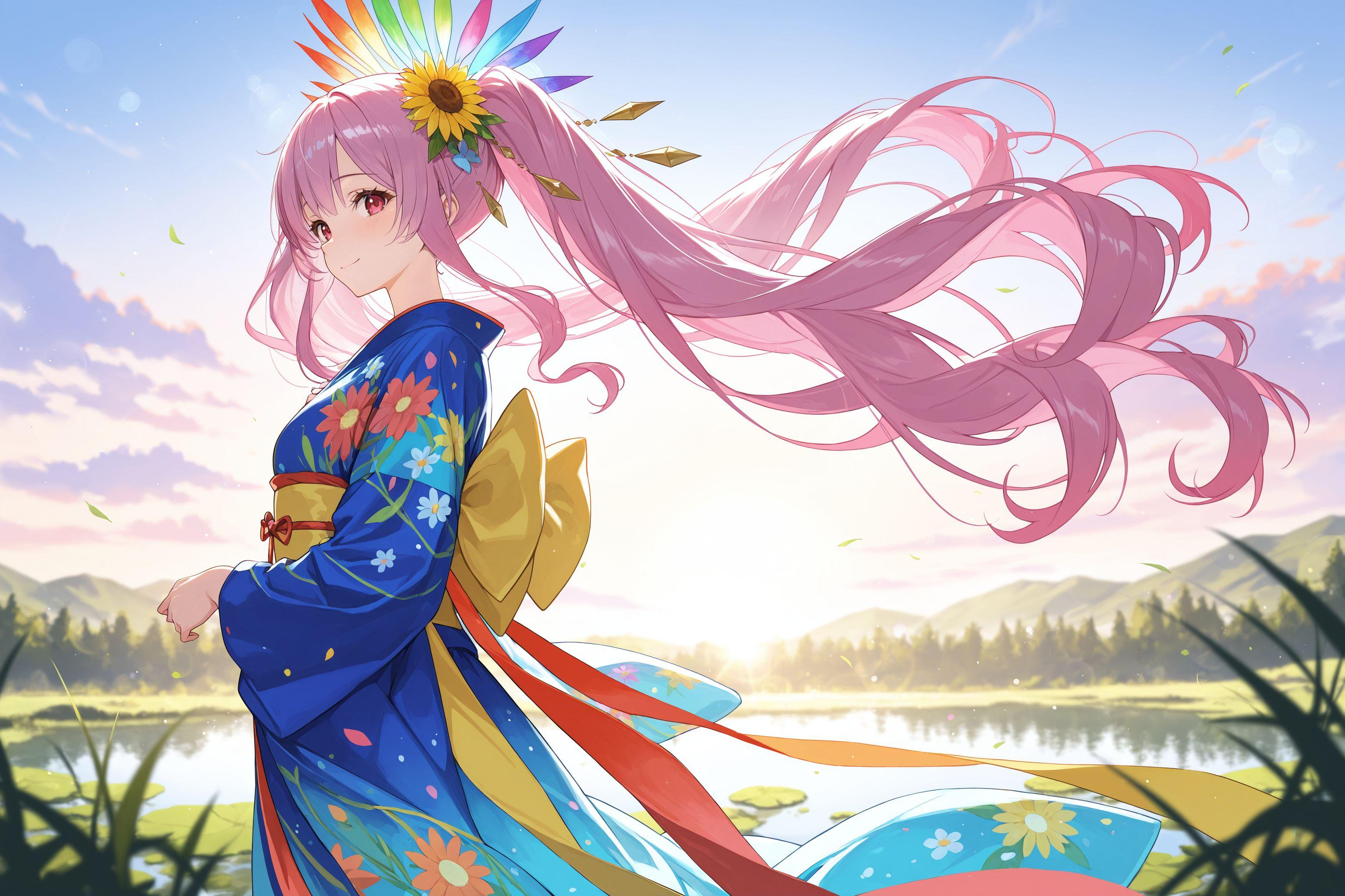 南国旅行中の女神アメノウズメさん | の人気AIイラスト・グラビア