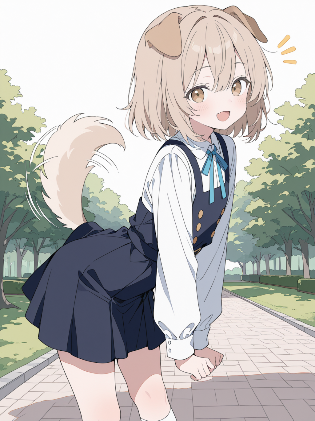 おにいちゃん、遊ぼう！（しっぽフリフリ）