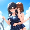 スク水百合 12枚目
