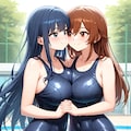 スク水百合 9枚目