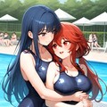 スク水百合 8枚目