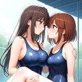 スク水百合 4枚目