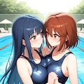スク水百合 5枚目