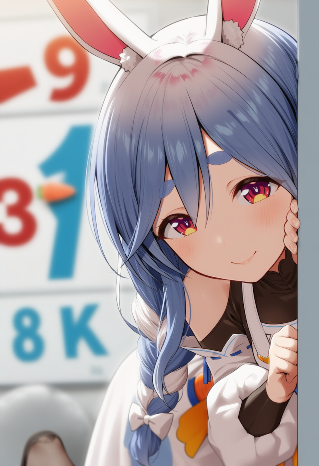 マミーが物陰からジッと見つめているだけ