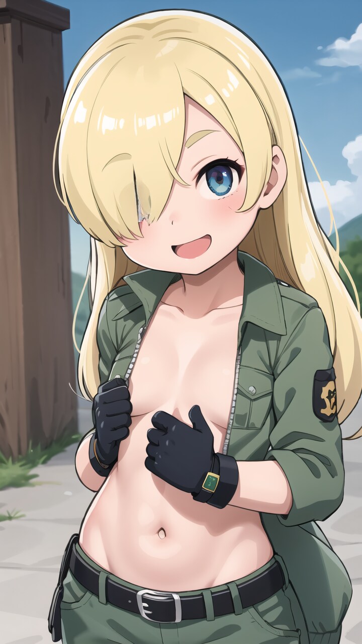 目のやりどころに困る上官