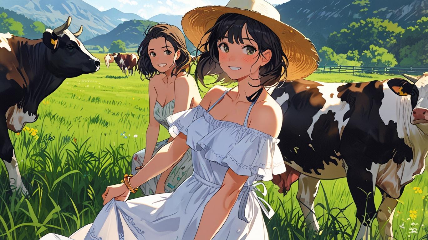 牧場の一コマ | の人気AIイラスト・グラビア